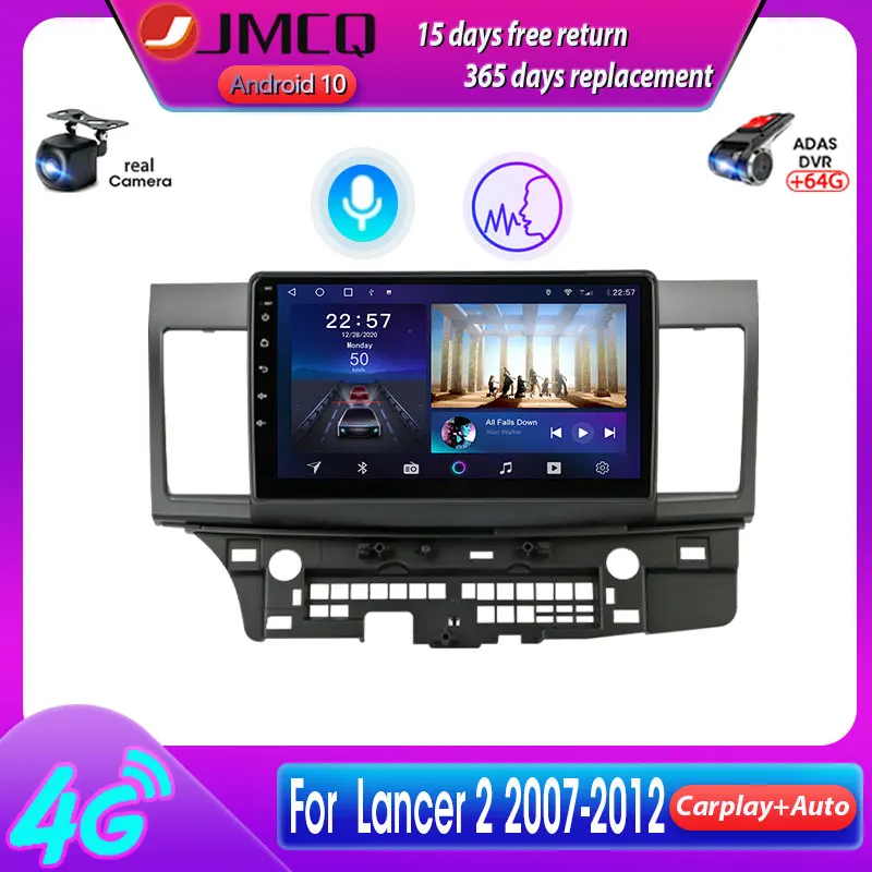 Автомагнитола JMCQ для Mitsubishi Lancer 2007 2012 мультимедийный видеоплеер с GPS навигацией 2