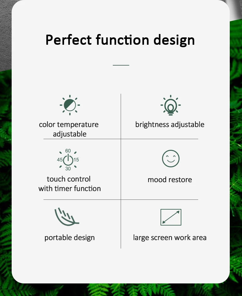 Светильник терапевтическая лампа 10000 Люкс 5 В сенсорный таймер регулируемая