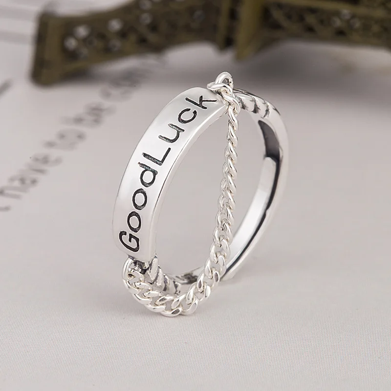 Модное хипстерское кольцо на палец с буквами алфавита удачу из тайского