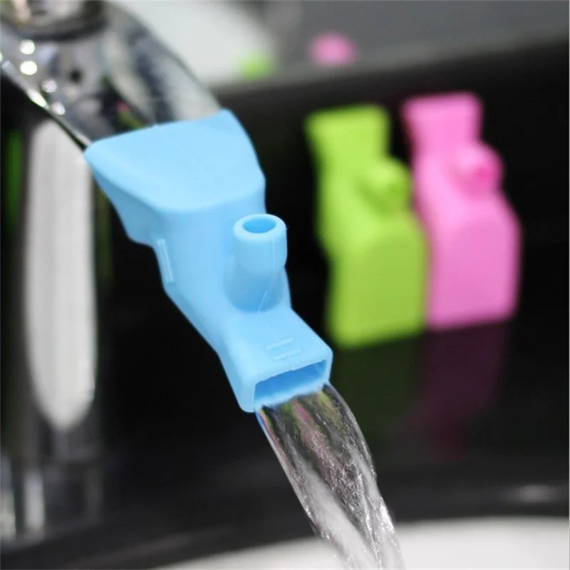 

1PC Elastic Silicone Water Tap Extension Sink Faucet Extenders Children Washing Device Bathroom Kitchen Sink Faucet Guide