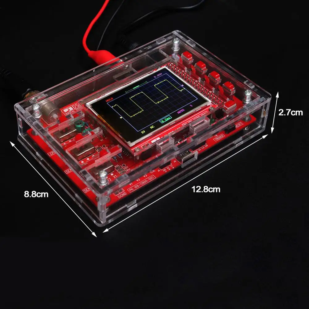 

DSO138 Digital Oscilloscopes Fully Welded Assembled DSO138 2.4" TFT Digital Oscilloscope (1Msps) + Probe B1