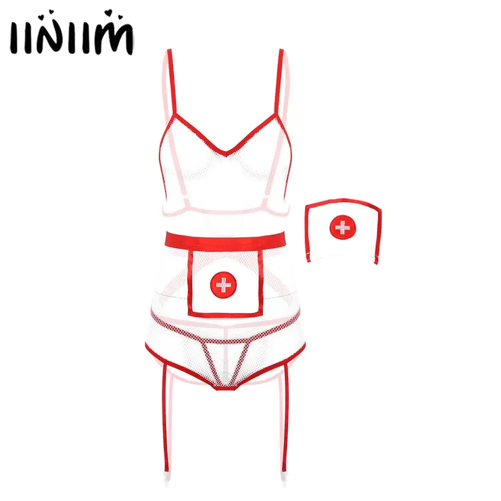 Женский костюм медсестры экзотический для косплея сексуальное Клубное нижнее