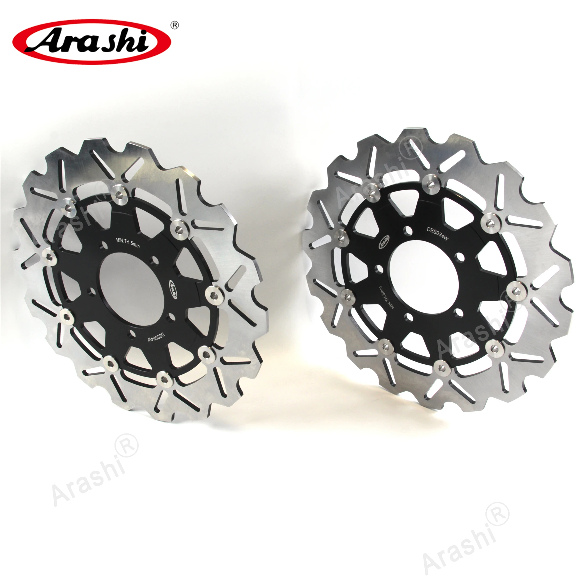 Arashi 1 комплект для KAWASAKI ZX6R ZX-6R NINJA 636 2005 2006 CNC полностью плавающие передние и задние