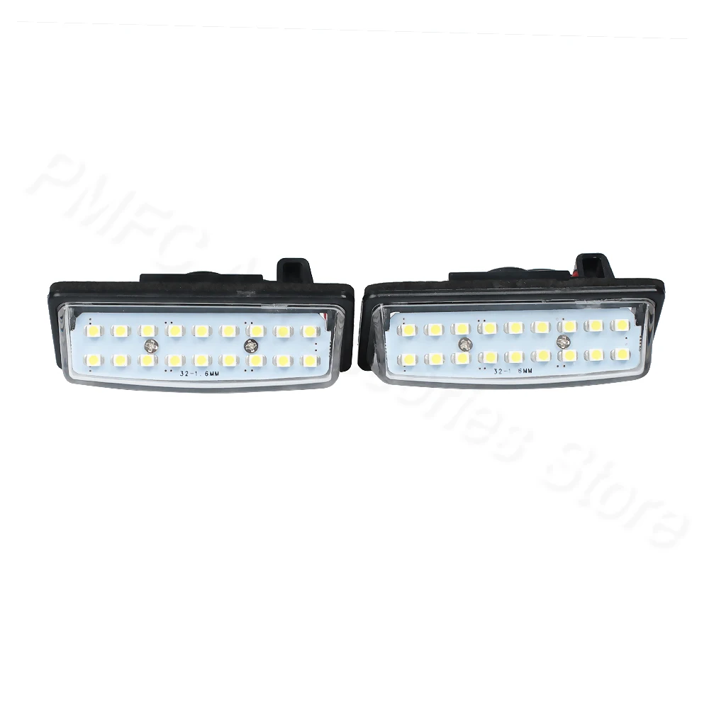 Лампа для номерного знака PMFC 1LED 1 пара 18 3528 SMD подходит Nissan TEANA J31 J32 Maxima Cefiro Altima Rogue