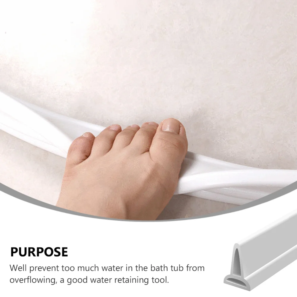 

Bendable Water Separation Strip Bathroom Water Baffle Water Retaining Strip