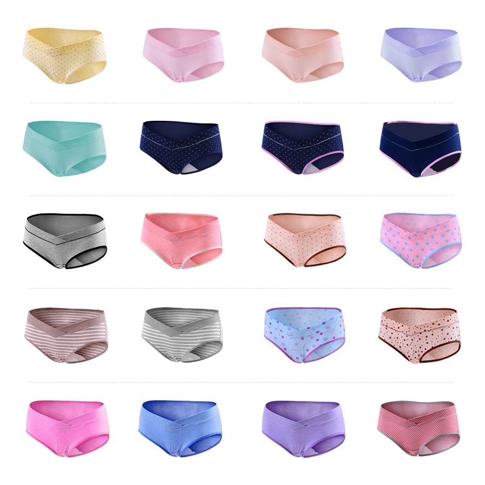 3 шт./лот хлопковое нижнее Белье для беременных женщин U образные короткие трусики