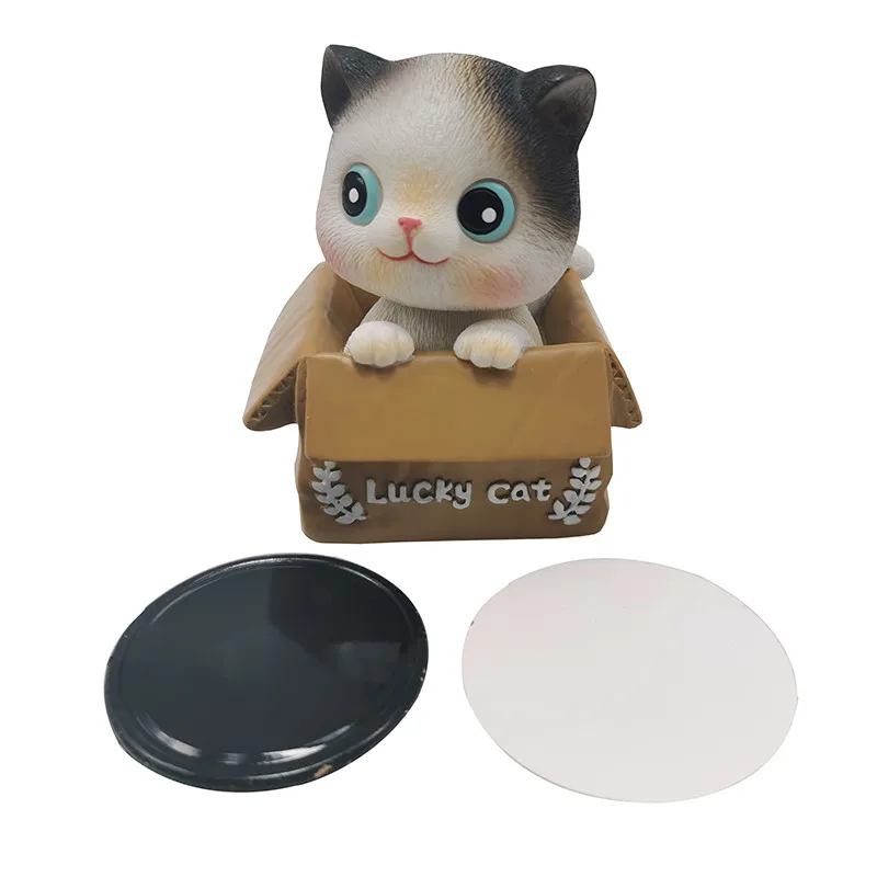 1 шт. симпатичная мультяшная полимерная коробка на удачу с кошкой вращающейся