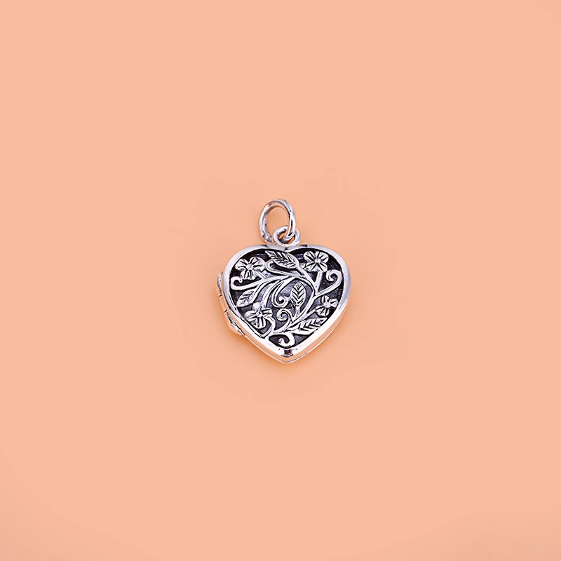 Ожерелье из стерлингового серебра S925 может открывать полая саше форма сердца