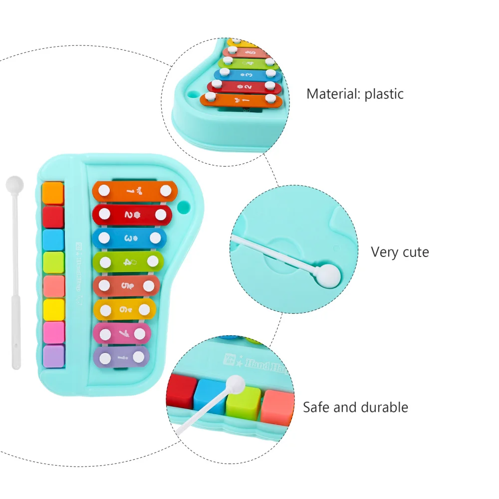 

Kid Piano 8 Keys Educational Musical Instruments Knocking Plaything