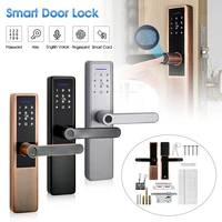 gum electronic biometric fingerprint lock digital touch password key pad card fingerprint 5 ways unlock smart door lock