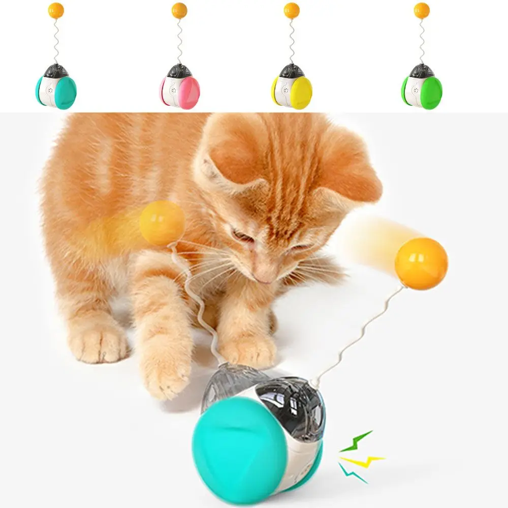 

New Cat Toys Electric Interactive Toys For Cats Kitten Toy Squeaky Catnip Play Colourful With Ball Supplies For Cat Accessories
