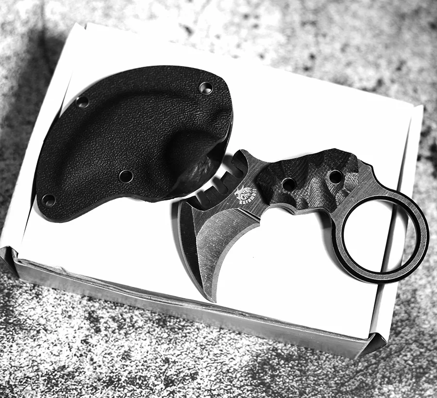 Мини EDC небольшой зажим челюсти Karambit Открытый выживания тренировочный