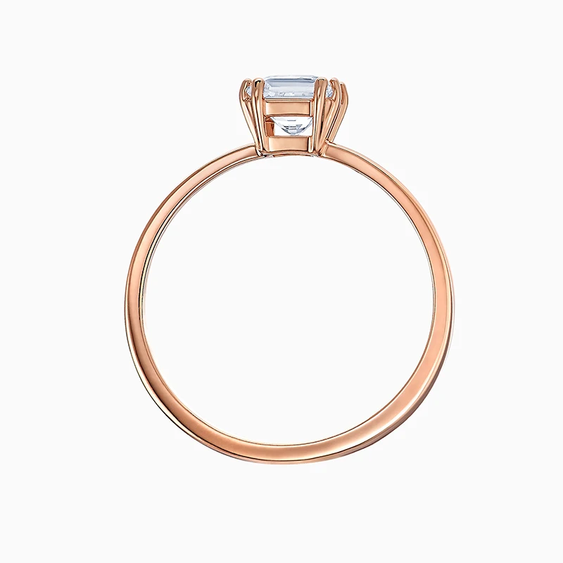

Fashion Swa New Attract Ring Rose Gold Elegant Intellectual Square Decoration Female Romantic Engagement Ring Jewelry Gift