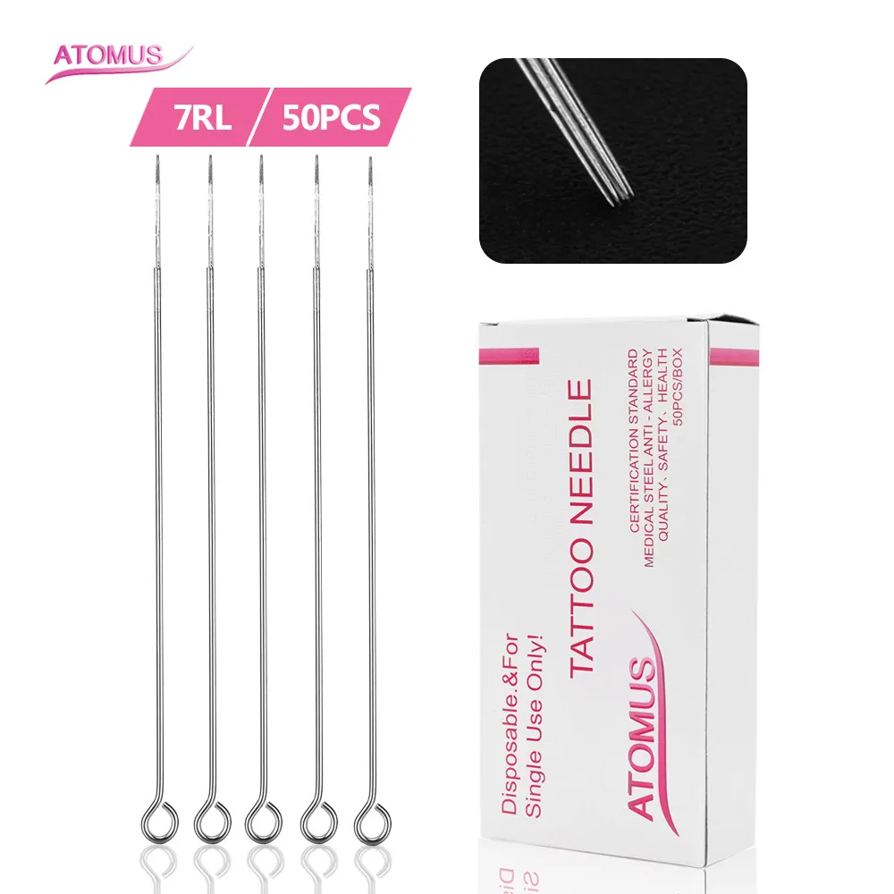 1/3/5/7/9RL Tattoo Needles Needle Permanent Makeup Botas Magnum Aghi Aiguille Tatouage Frivolite Naalden Jetable Medical | Красота и