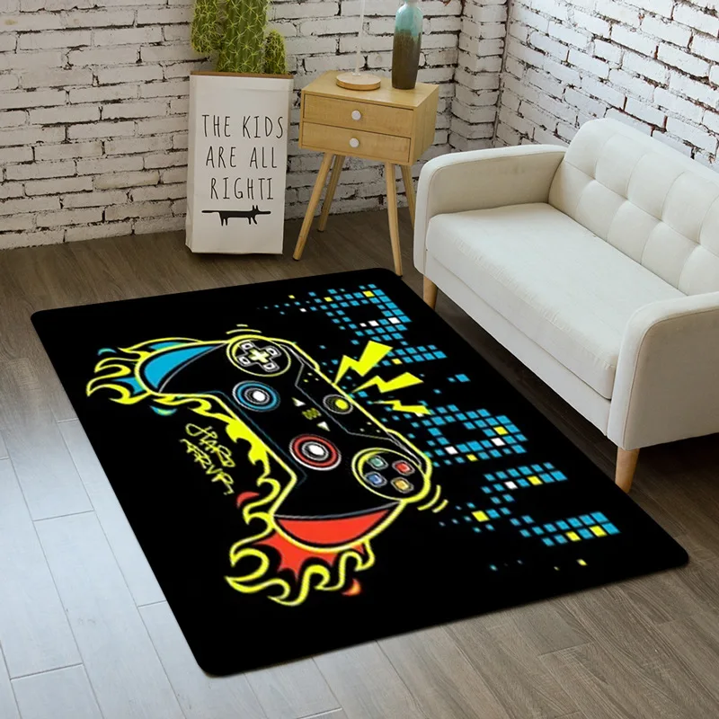 Мультяшные детские коврики 3D геймерский контроллер с принтом ковер для детской