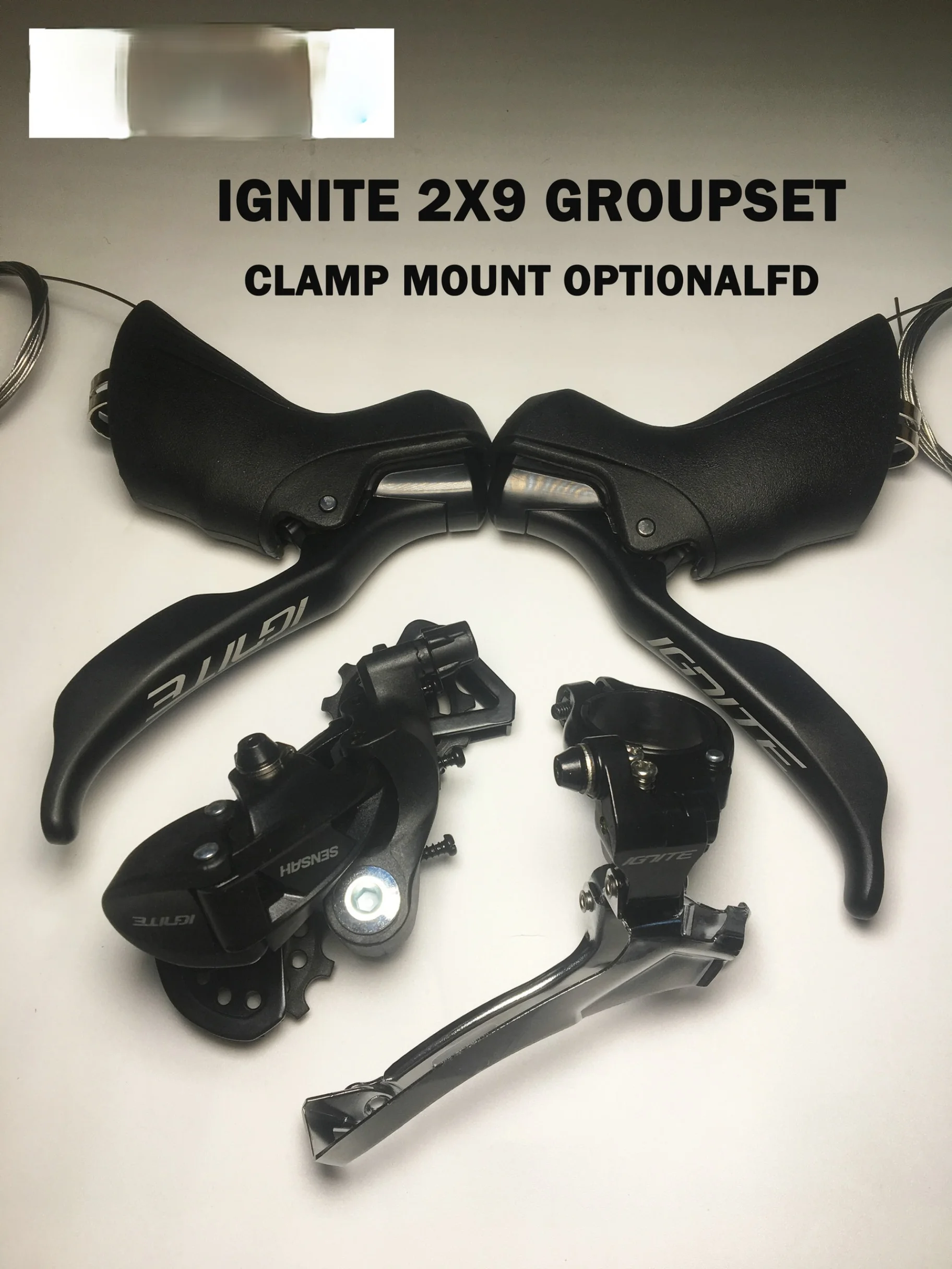 

Ignite 2x9 Groupset Brake Shifter 9 Speed Rear Derailleur Compatible 32t Cassette R7000 Tiagra Sora Sensah Empire Pro