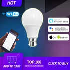 Умная Светодиодная лампа B22 E27, 15 Вт, WiFi, работает с Alexa Google Home 220110 В, белая светильник почка с теплым светом, домашние аксессуары, Лидер продаж
