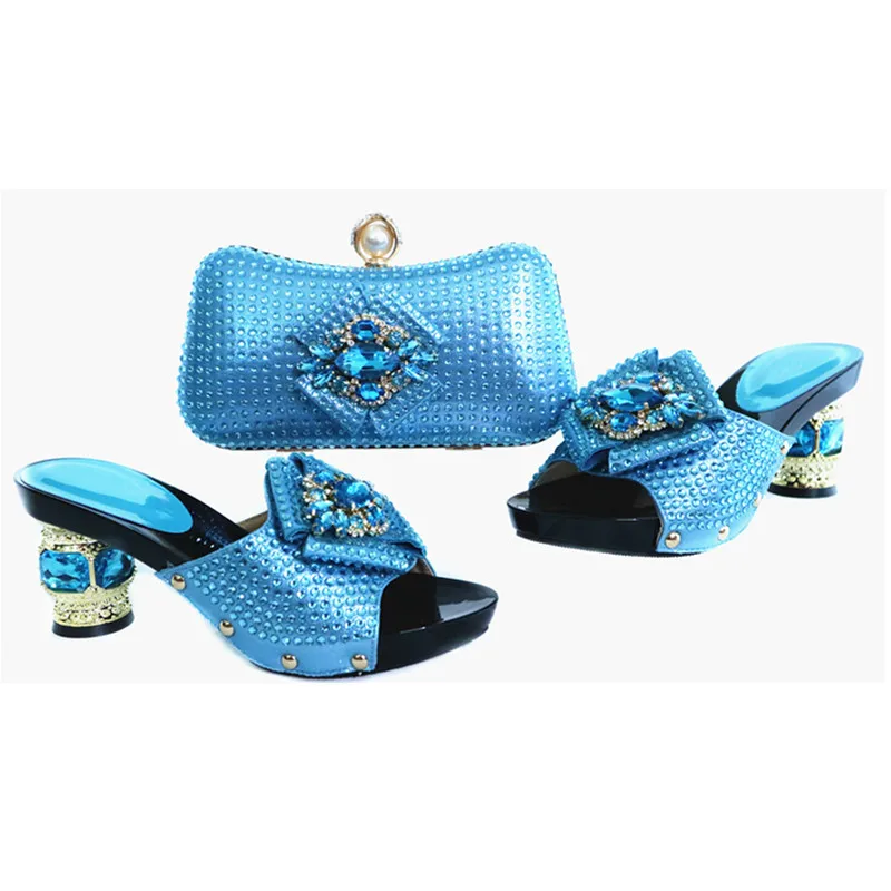 Последняя распродажа Женский комплект из обуви и сумки Итальянская женская