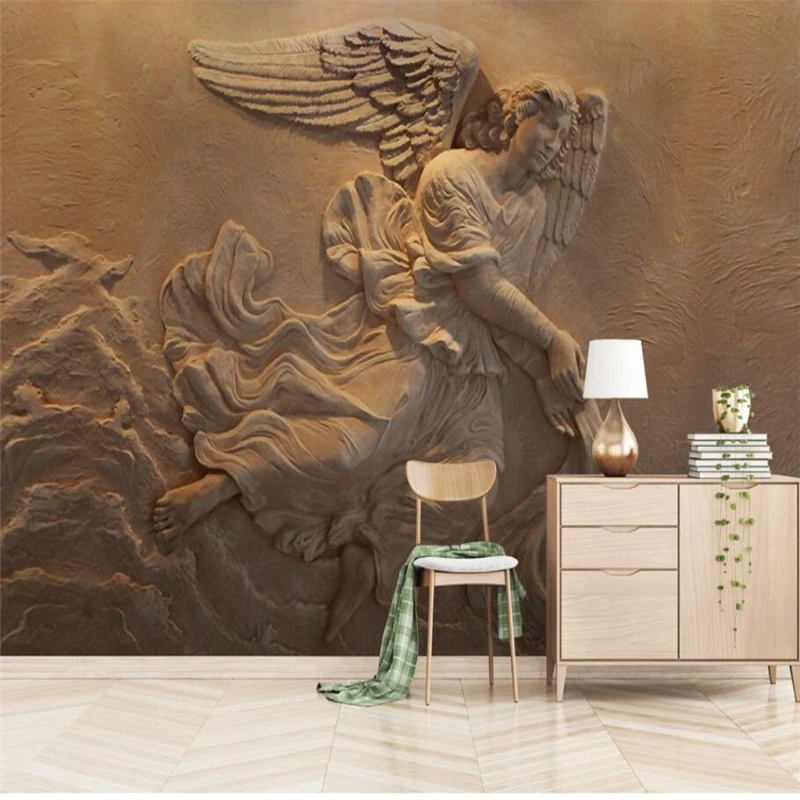 Европейский 3D трехмерный рельефный мифический персонажем Ангел Большое