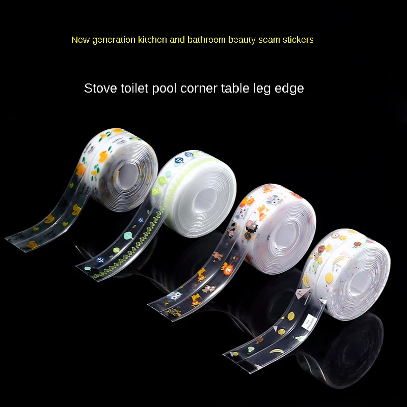 

Kitchen waterproof paste waterproof bathroom sink SEALING TAPE PVC self adhesive mould proof wall paste kitchen stove toilet gap