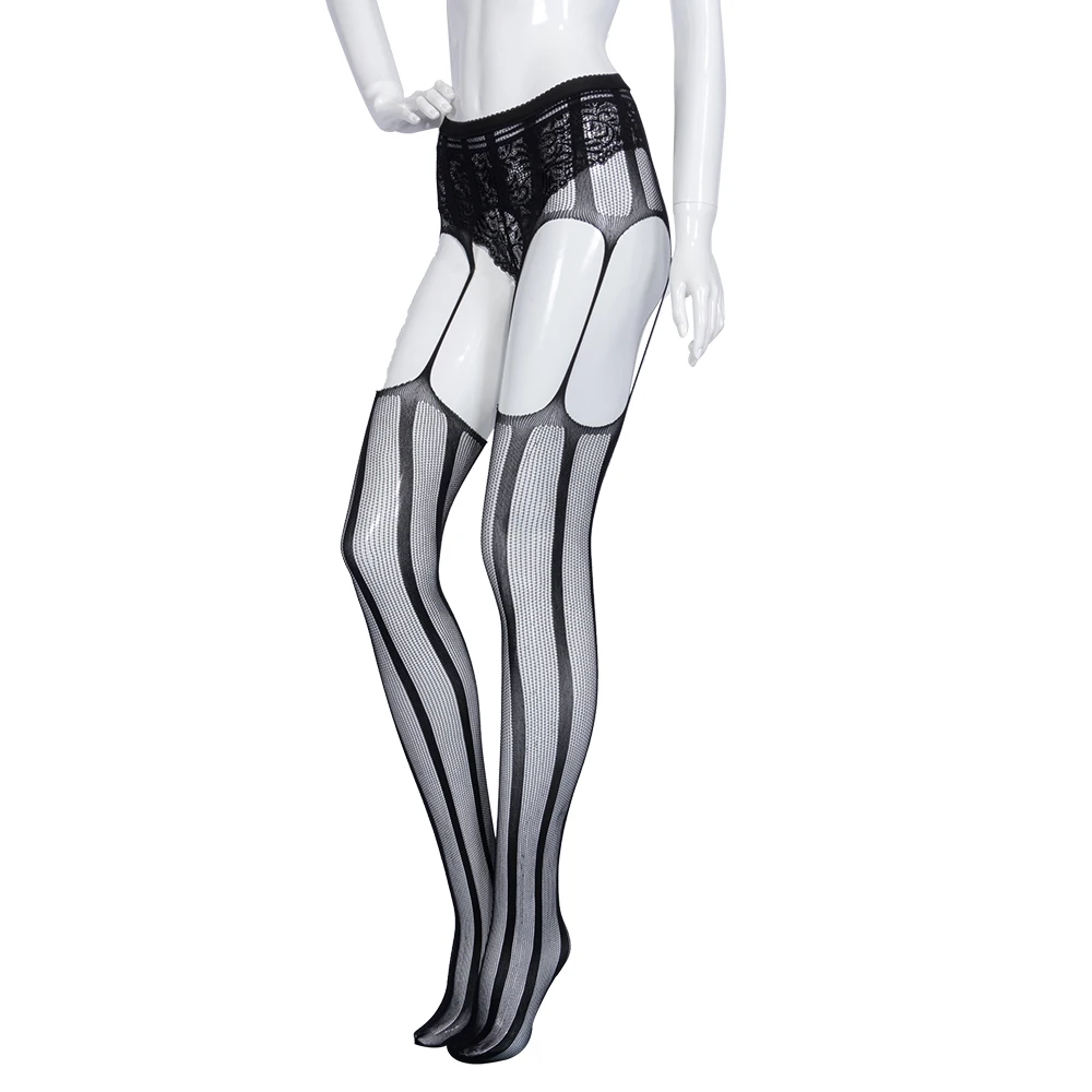 5 видов стилей модные женские колготки на подтяжках размера плюс чулки