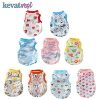 summer dog clothes breathable dog shirt vest cartoon pattern pet dog clothing for small medium dog outfit pet clothes