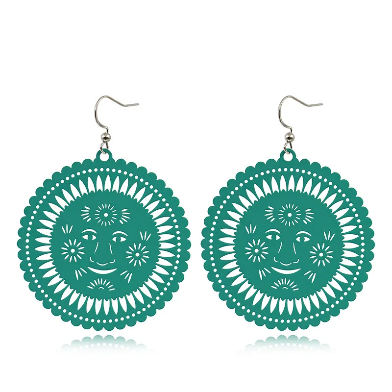 Новые модные разноцветные окрашенные серьги-капельки 5 см большого размера