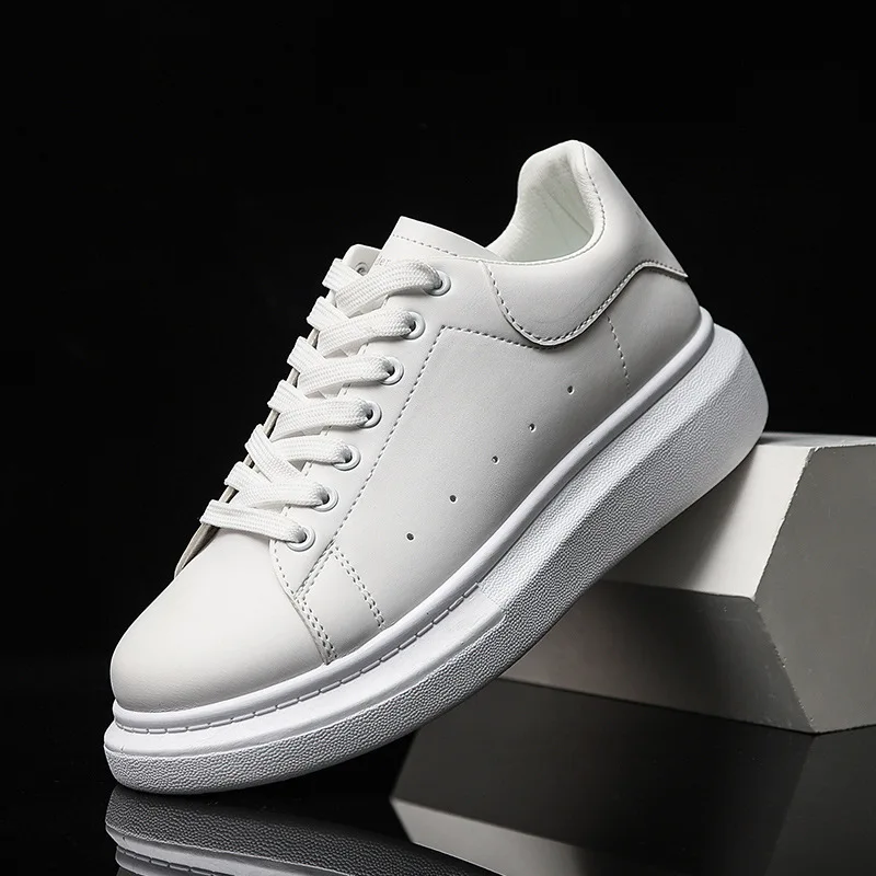 

Men's small white shoes couple's high rise student board shoes air cushion men's shoes sports shoes women's father shoes