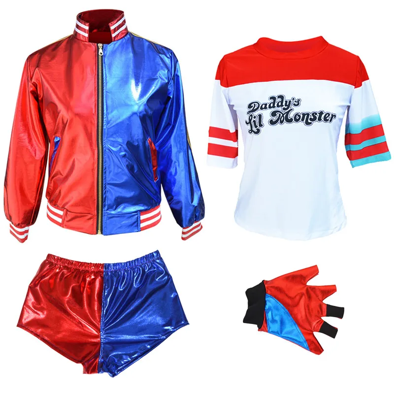 Костюм Харли для косплея из аниме самоубийца костюм Куинна Холодное сердце детей