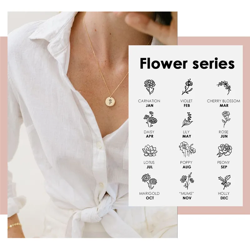 Женское Ожерелье из нержавеющей стали Visunion ожерелье с подвеской в виде ромашек и
