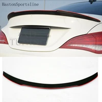 w117 modified fd style red carbon fiber rear trunk luggage compartment spoiler car wing for mercedes benz cla w117 2013 2016