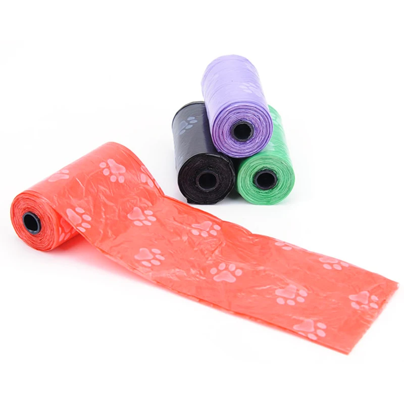 15 шт./рулон сумка с изображением кошек и собак корма Сумки на открытом воздухе