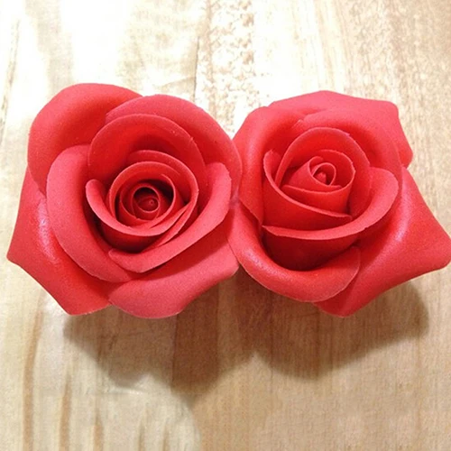 6 шт Fondant (сахарная) розового цвета с цветочным узором для приготовления печенья