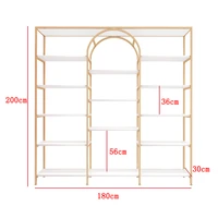 180cm nail salon cosmetic display cabinet beauty salon product display rack boutique sample skin care product shelf display rack