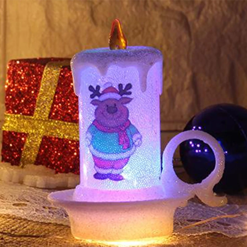 

Christmas Snowman Doll Light,Snowman Flameless Candle Lamp,Led Candle Night Lamp Desktop Ornament for Hallowee Christmas
