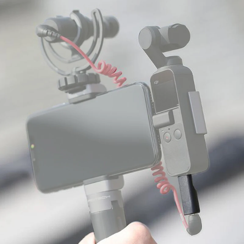 Или DJI Osmo Карманный 3 5 мм адаптер поддерживает внешний микрофон крепление для