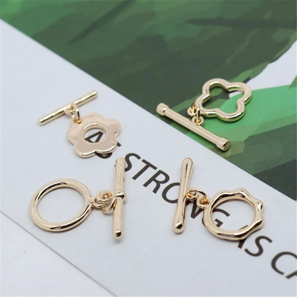 Обновленная прочная цветная медная сумка Толстый золотой глянцевый браслет 18K с