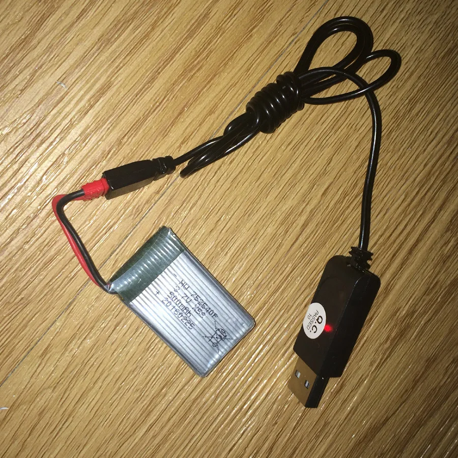 Зарядное устройство SYMA X5HC/X5HW для дрона и квадрокоптера зарядный USB-кабель 3 7 в