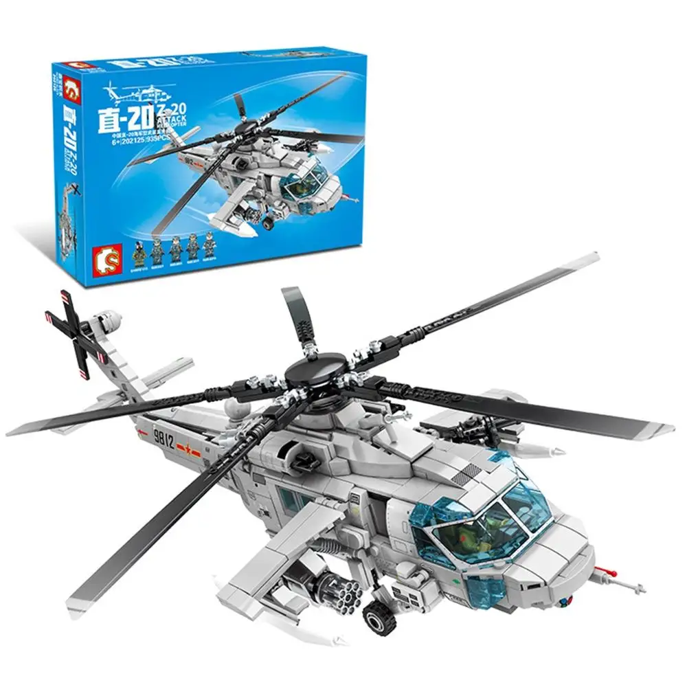 

Aerospace series 202125-202126 AVIC Aircraft-straight 20 Navy Children's assembled puzzle small particles building blocks gift