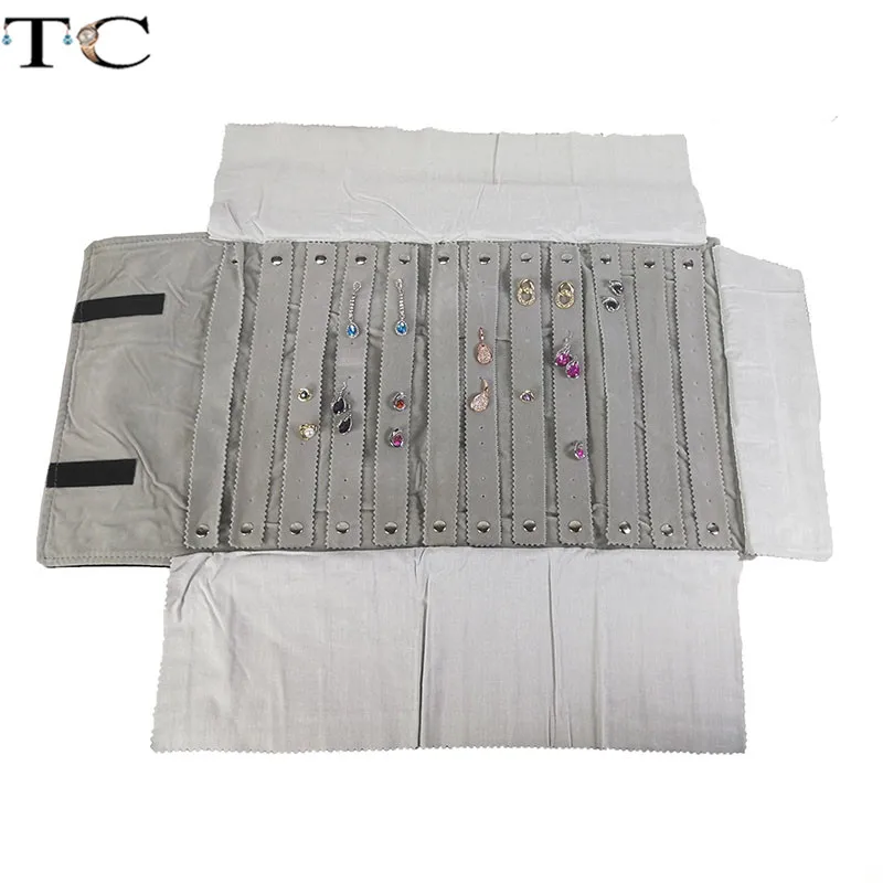 Ювелирные изделия для переноски бархатные дорожные Портативный Дисплей