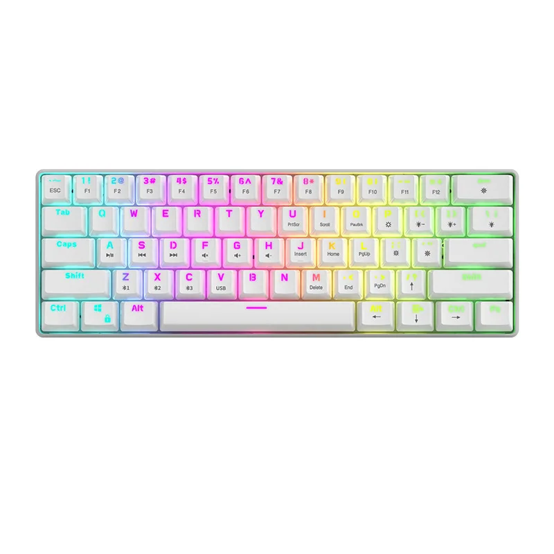 

Bluetooth mechanical keyboard S61 key wired Bluetooth dual-die blue-axis game mobile tablet keyboard