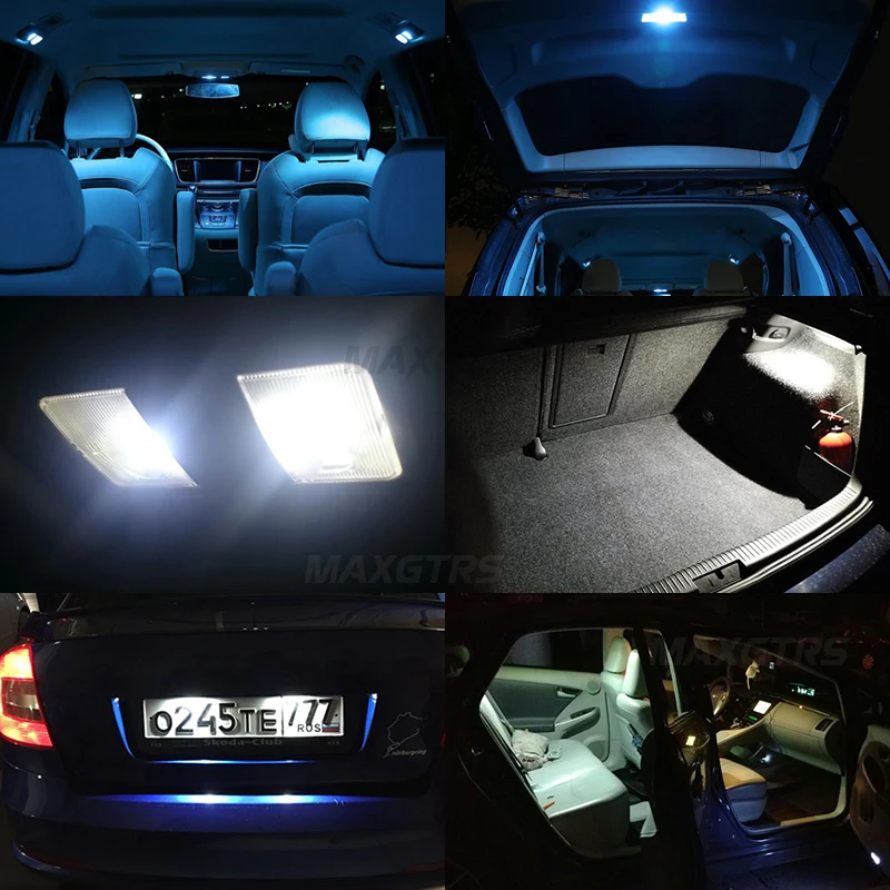 5x C5w светодиодные лампы CANBUS гирлянда C10w купольная лампа для чтения настольная