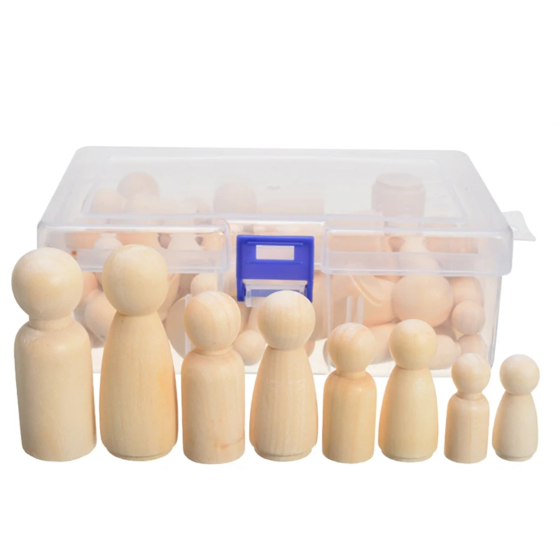 

Деревянные колышки для кукол «сделай сам», необработанные куклы, игрушки ручной росписи, поделки, граффити, украшение для дома и детской ком...