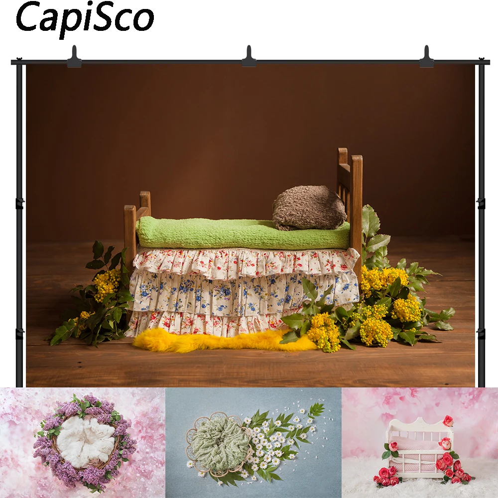 Фон для фотосъемки новорожденных Capisco вечерние фоны дня рождения детей розовый и
