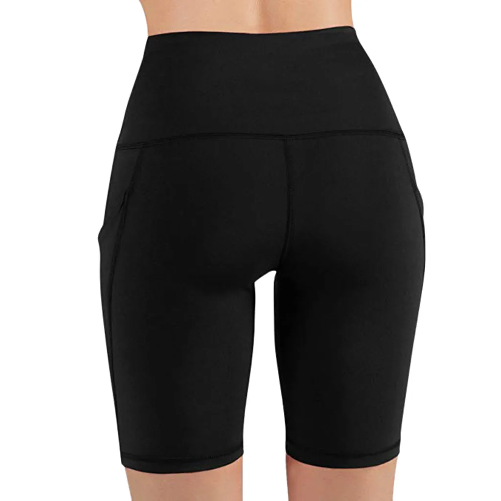 

Women Shorts High Waist Out Pocket Short Running Athletic Shorts Drop Shipping Pantalones De Mujer