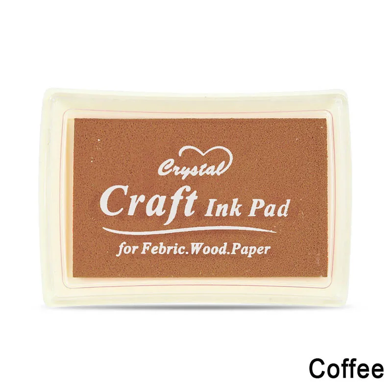 Coffee Новые уплотнительные печать, штемпели красочная штемпельная подушечка для печатей декоративные штампы для DIY ScrapCrafts бронирование Pad ремесла Краски Inkpads для офиса - Цвет: Coffee