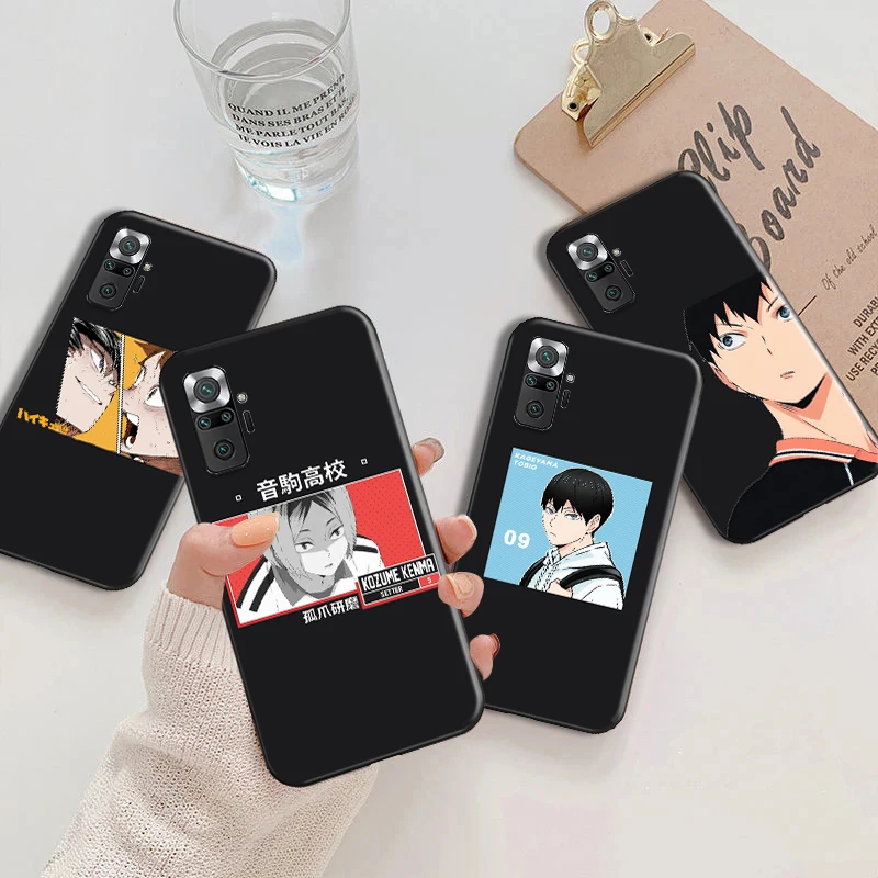 

Haikyuu Volleyball boy Anime Phone Case For Xiaomi Redmi Note 10 Pro 5G 10 Pro Max 7 7A kageyama tobio Funda Coque Carcasa