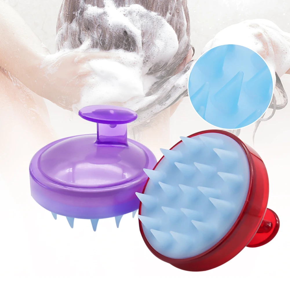 

Silicone Head Body Scalp Massage Brush Silicone Shampoo Brush Hair Washing Comb Shower Brush Bath SPA Massage Brush Hair Brush