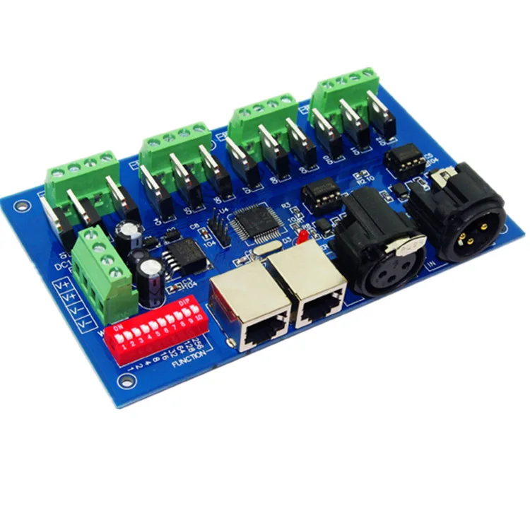 12 /18Channel DMX512 Decoder  Max 3A RGB Output with(XLR RJ45) RGB Controller RGB Decoder VDC12-24V