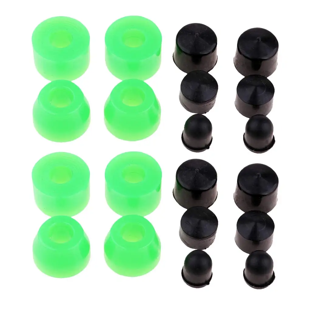 

20x PU Shockproof Skateboard Bushings Longboards Cups Accessories Kit
